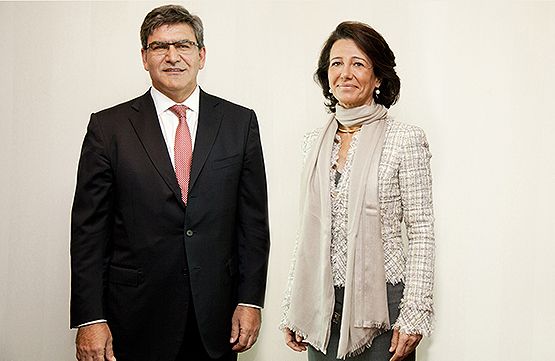 José Antonio Álvarez con Ana Botín (Banco Santander)