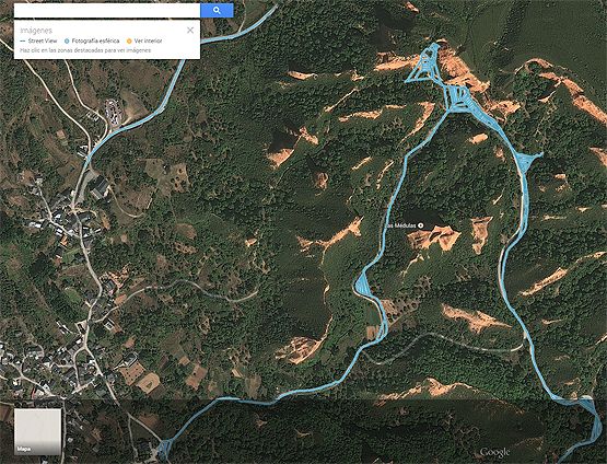 En azul el área explorable