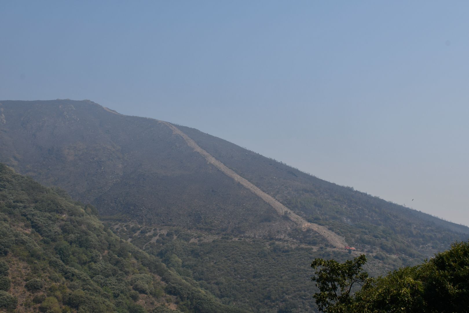Incendio Monte de Valdueza desde dentro