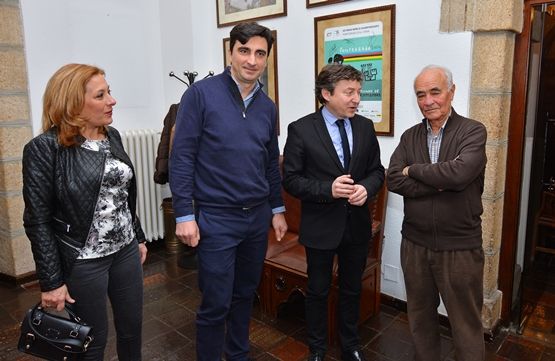De izquierda a derecha, Ana Pilar Rodríguez, Rubén Martínez, Samuel Folgueral y Gonzalo Valle. (Víctor Alón)