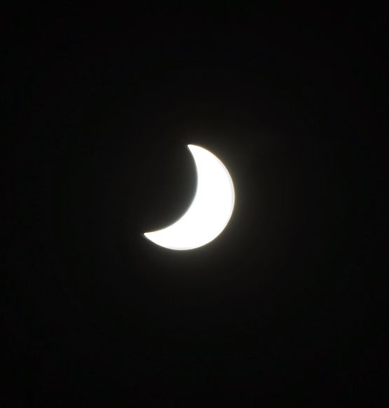 El eclipse, desde Ponferrada / Víctor Alón
