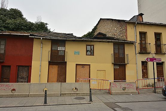 Imagen de la casa con problemas estructurales en la calle Ancha (Víctor Alón)