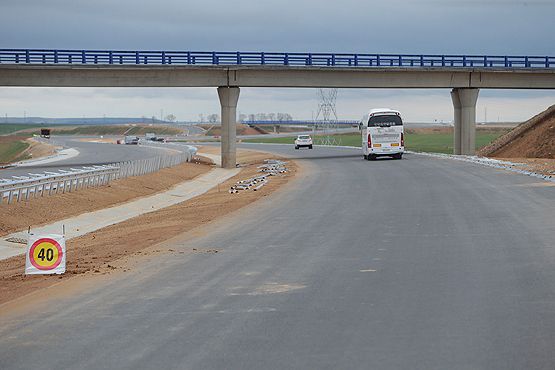 Estado de la autovía en una visita oficial en marzo (ICAL)