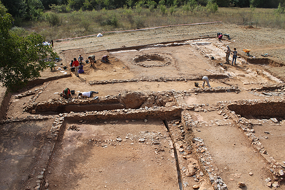 Imagen de los trabajos arqueológicos en la zona