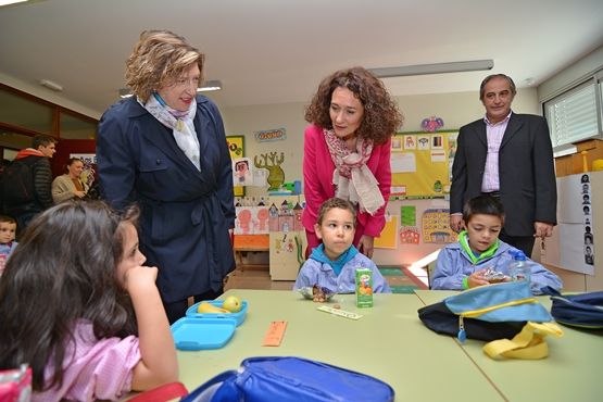 Gloria Merayo ha visitado el colegio Ponferrada XII / Víctor Alón