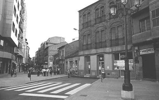 La calle del Cristo a mediados de los 90'