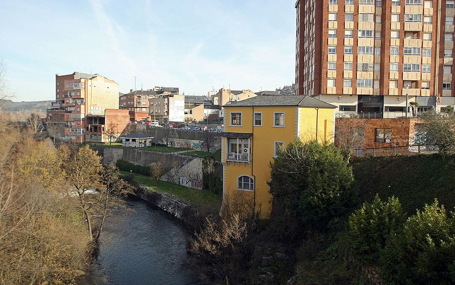 Estado actual del antigüo enclave de la sinagoga 'La Bóveda' en Ponferrada