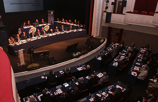 Asamblea anual de la UCI en Ponferrada, durante el Mundial de Ciclismo en 2014