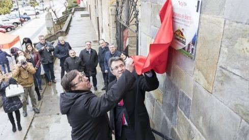 Placa Pueblo mas Bonito de Castilla y Leon 2017 Ene 2018 _2