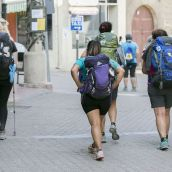 Peregrinos en Cacabelos