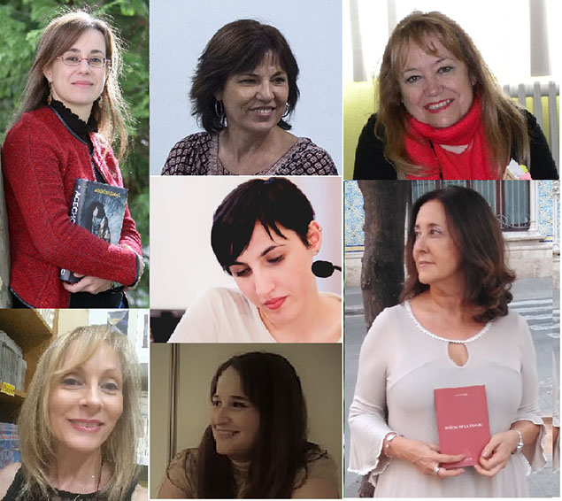 Noemí Sabugal. Foto ICAL. Ester Folgueral. Foto Dani Graña. Carmen Busmayor, Sara R. Gallardo, Pilar Blanco, Amparo Carbollo, Miriam Alonso.