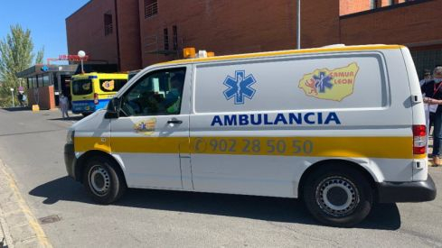 Traslado al Hospital del Bierzo un herido tras un atropello en Bembibre