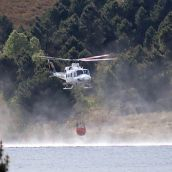 El incendio declarado en el campo de tiro del Teleno (León) afecta ya a 600 hectáreas