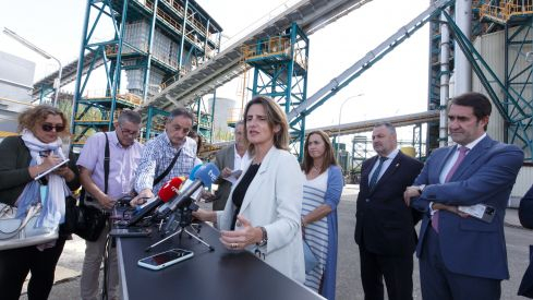 Visita de Teresa Ribera a la Ciuden de Cubillos del Sil (León)