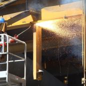 Inicio del desmantelamiento de la central térmica de Compostilla en Cubillos del Sil