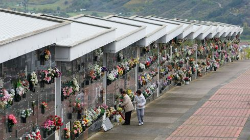 Cementerio de Ponferrada en el Día de Todos los Santos 