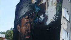 Mural dedicado a la minería en Igüeña Mural dedicado a la minería en Igüeña