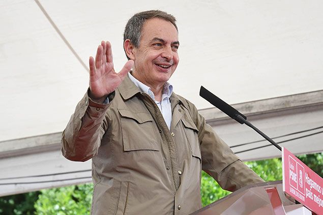 Zapatero en la Fiesta de la Rosa del PSOE de León. Fotos Peio García / ICAL