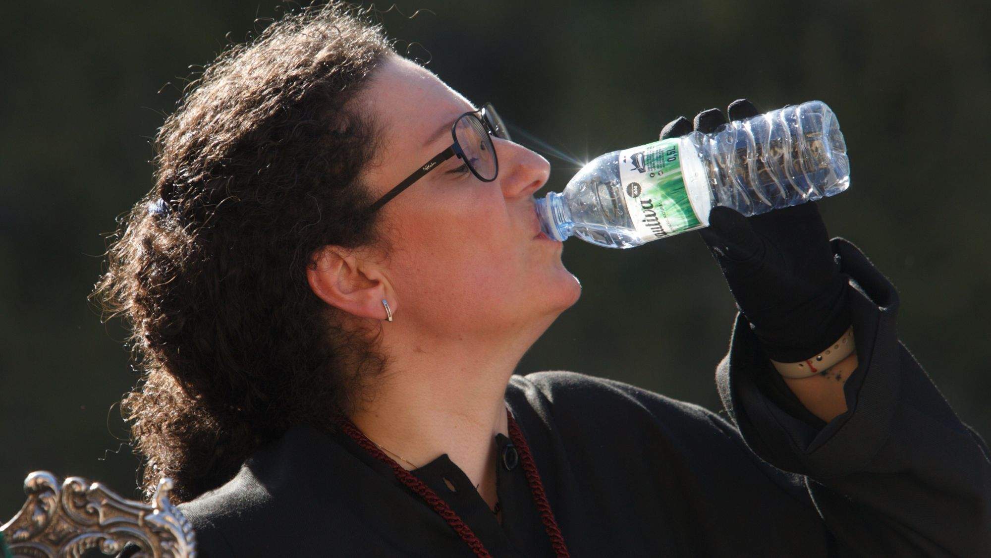 Calor durante la Procesión Santo Entierro y Desenclavo Ponferrada