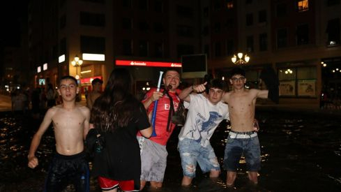 Celebración Champions 