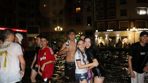 Celebración Champions 