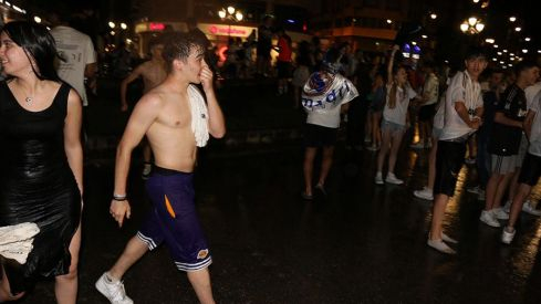 Celebración Champions 