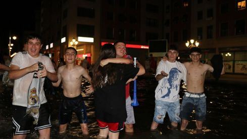 Celebración Champions 