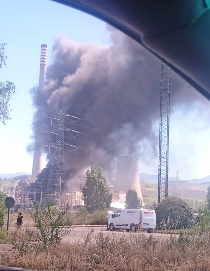 Incendio  en Compostilla