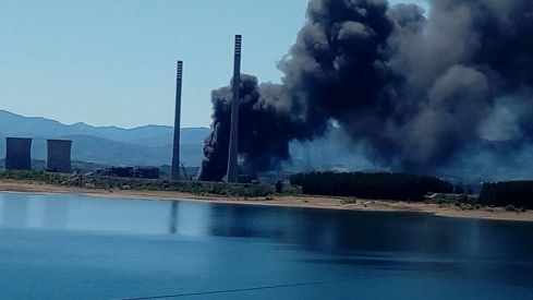 Incendio  en Compostilla