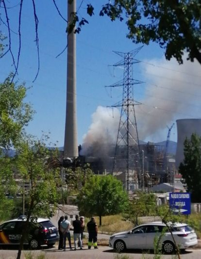 Incendio  en Compostilla