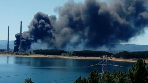 Incendio  en Compostilla