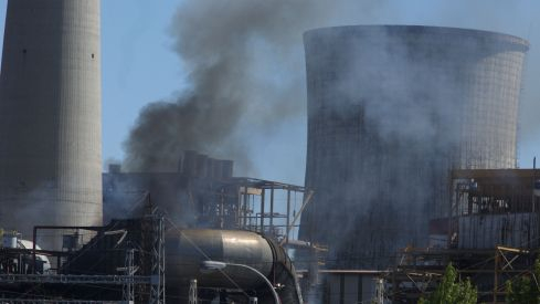 Incendio  en Compostilla