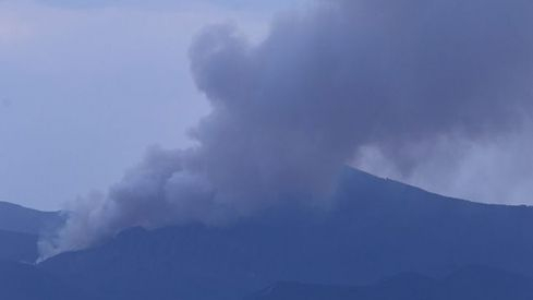 Desalojo Rimor por el incendio en Montes de Valdueza Desalojo Rimor por el incendio en Montes de Valdueza