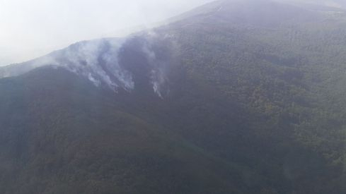 Desalojo Rimor por el incendio en Montes de Valdueza Desalojo Rimor por el incendio en Montes de Valdueza
