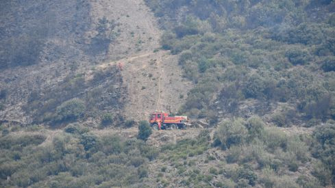 Incendio Monte de Valdueza desde dentro Incendio Monte de Valdueza desde dentro