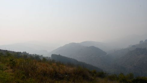 Incendio Monte de Valdueza desde dentro Incendio Monte de Valdueza desde dentro