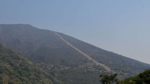 Incendio Monte de Valdueza desde dentro Incendio Monte de Valdueza desde dentro