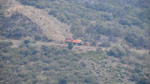 Incendio Monte de Valdueza desde dentro Incendio Monte de Valdueza desde dentro