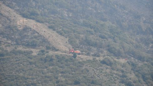 Incendio Monte de Valdueza desde dentro Incendio Monte de Valdueza desde dentro