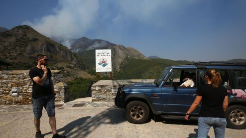 Incendio Montes de Valdueza  en Peñalba de Santiago