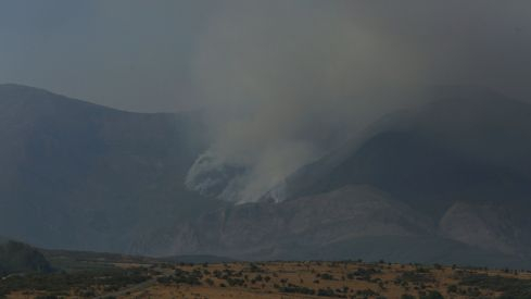 Incendio Montes de Valdueza  en Peñalba de Santiago
