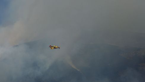 Incendio Montes de Valdueza  en Peñalba de Santiago