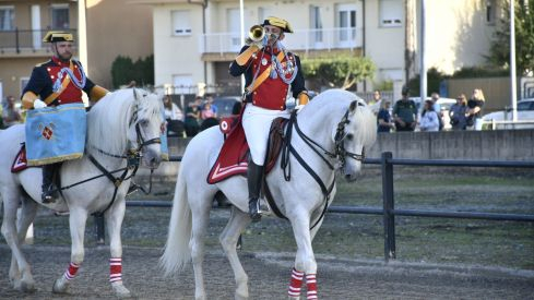Espectáculo ecuestre de la Guardia Civil en Camponaraya