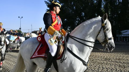 Espectáculo ecuestre de la Guardia Civil en Camponaraya