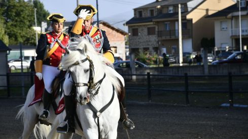 Espectáculo ecuestre de la Guardia Civil en Camponaraya