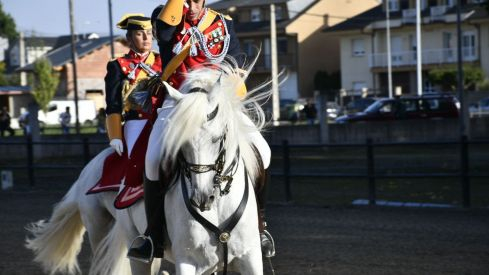 Espectáculo ecuestre de la Guardia Civil en Camponaraya