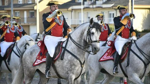 Espectáculo ecuestre de la Guardia Civil en Camponaraya