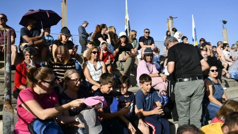 Espectáculo ecuestre de la Guardia Civil en Camponaraya