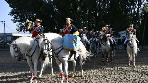 Espectáculo ecuestre de la Guardia Civil en Camponaraya