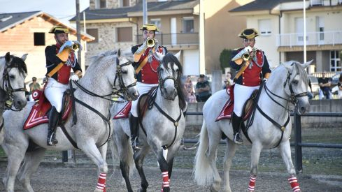 Espectáculo ecuestre de la Guardia Civil en Camponaraya